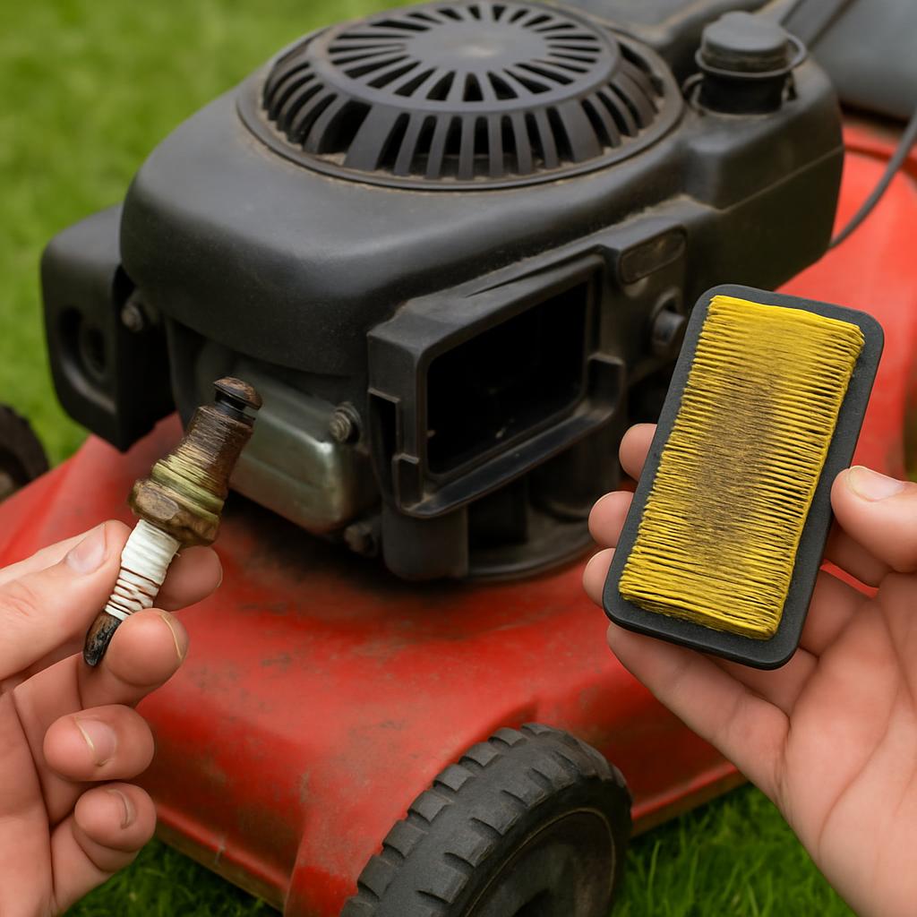 Varför startar inte min gräsklippare?